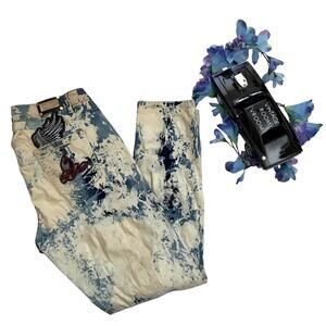 Baby Phat NWOT Stone Wash Patch Skinny Jeans Women 20W